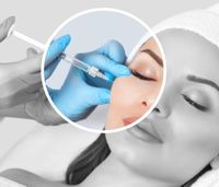Botox-Injektion und Hialuron