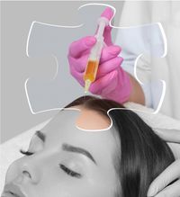 PRP-Eigenbluttherapie mit Injektion in die Kopfhaut