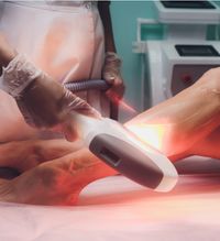 BYONIK Hautpflegeprodukt und Model mit sichtbar strahlender, ebenmäßiger Haut